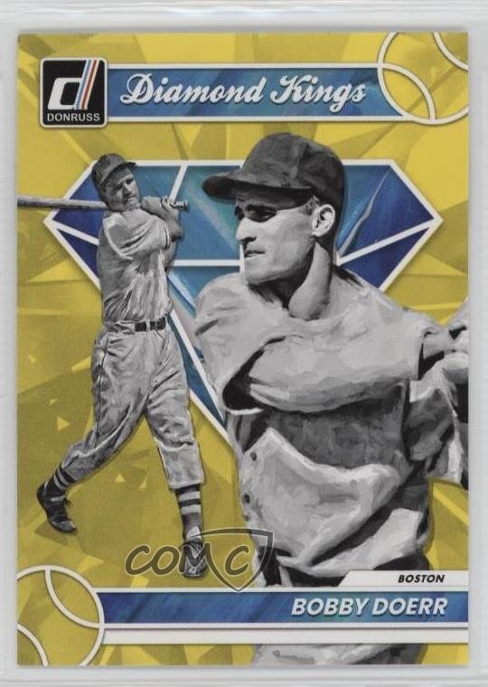 2023 Panini Donruss Diamond Kings Yellow Bobby Doerr #14 HOF 1b3x