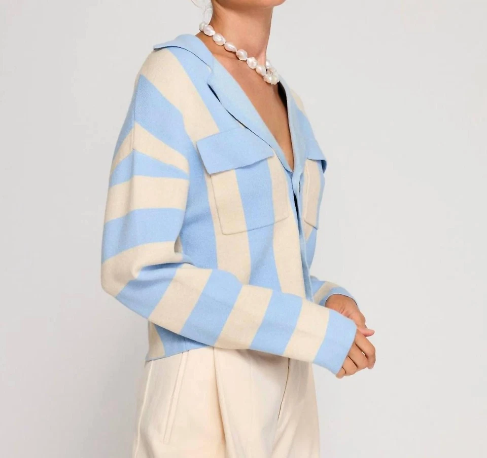 Cárdigan a Rayas Bradley Line And Dot Talla M Foto 3 de 4