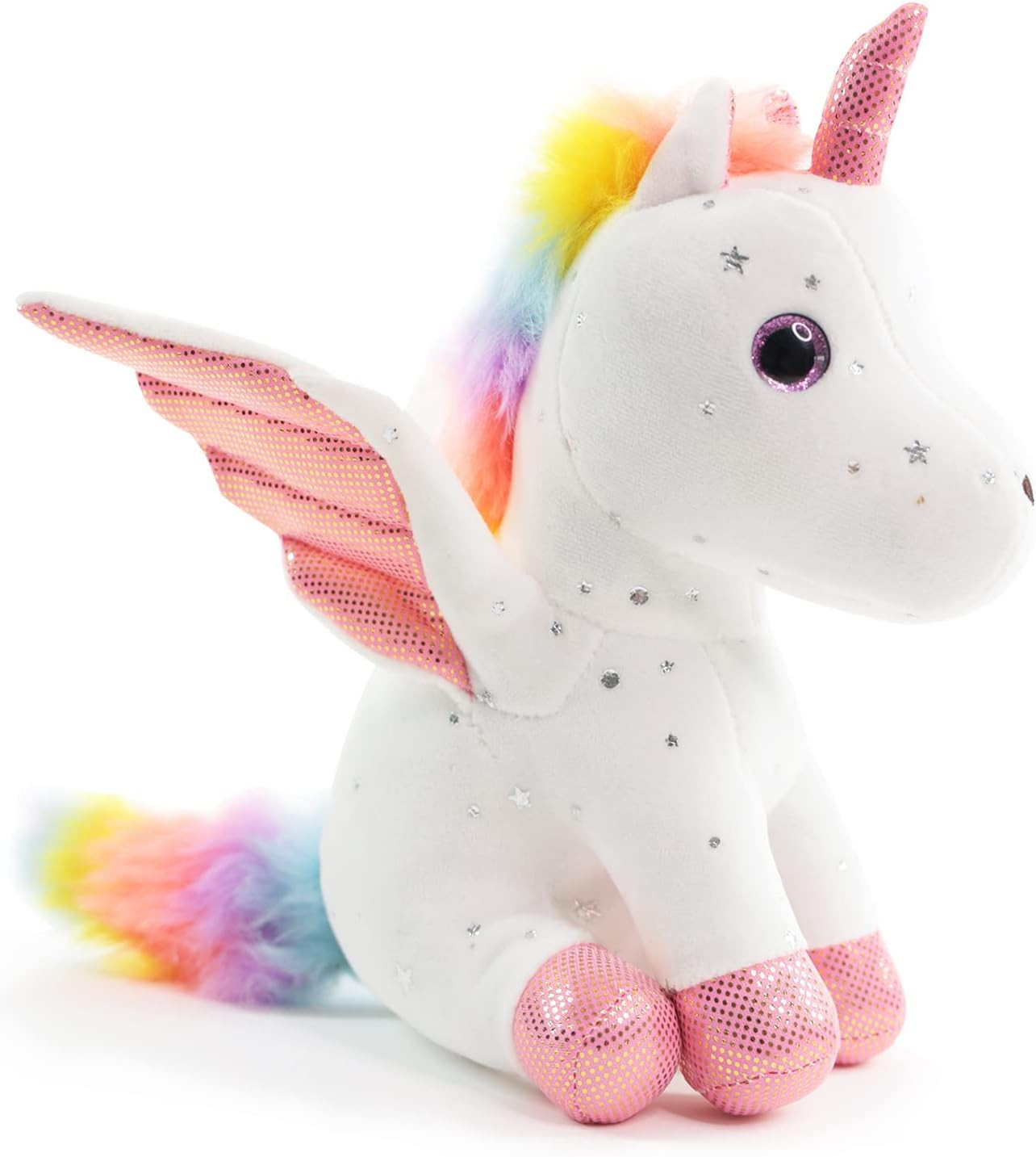 8" Unicorn Stuffed Animal - Cute Plush Toy Gift for 3-8 Year