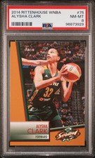 2014 Rittenhouse Wnba #75 Alysha Clark PSA 8 2nd Year Las Vegas Aces
