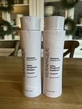 KERANIQUE Follicle Strengthening Shampoo & Conditioner 8oz FULL SIZE Volumizing