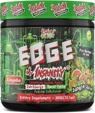 Psycho Pharma EDGE OF INSANITY 25 Serving Pre-Workout Powder Extra Kick FRESH