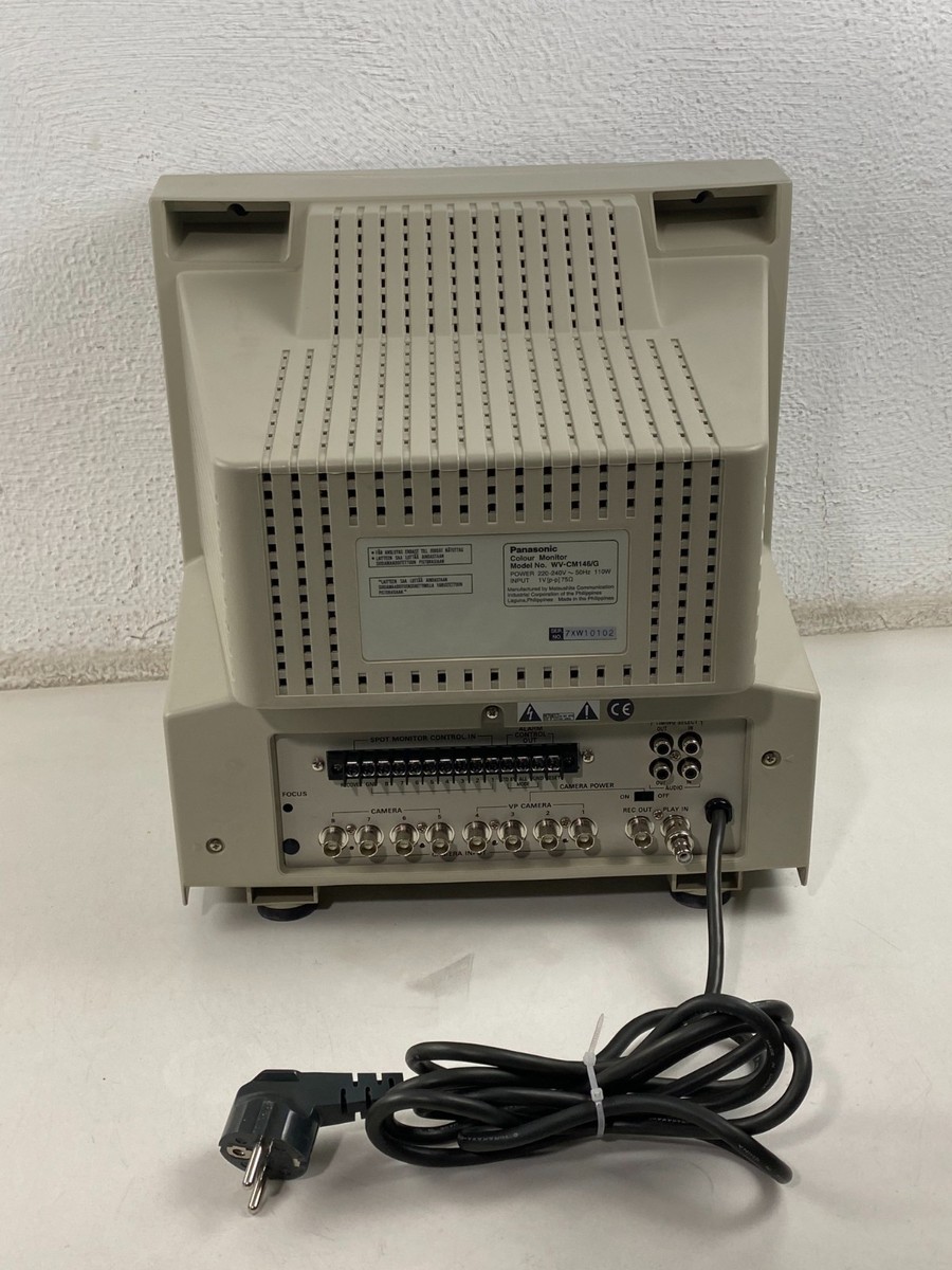 VTG Panasonic WV-CM146/G Video Color Monitor CCTV Retro CRT Gaming