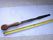 Large Vintage I. SORBY Wooden Handle Cabinet Maker Turnscrew / Screwdriver. (15