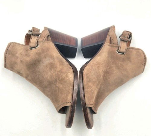 Frye Dani Shield Damen-Slingbackschuhe taupe Stapelabsatz 7,5 Boho Western 3471228 - Bild 6 von 12