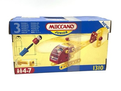 VINTAGE ERECTOR MECCANO JUNIOR SET HELICOPTER 1310 # NEU IM KARTON HG