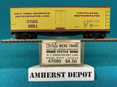 47080 Micro Trains New York Dispatch Wood Reefer #8051 N Scale New