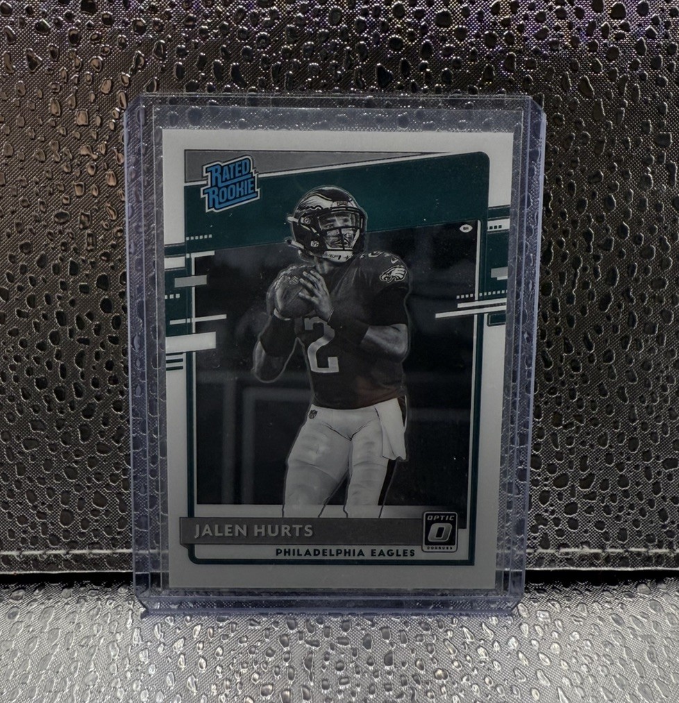 2020 Panini Donruss Optic Jalen Hurts #314 (RC) Rookie Variation B&W