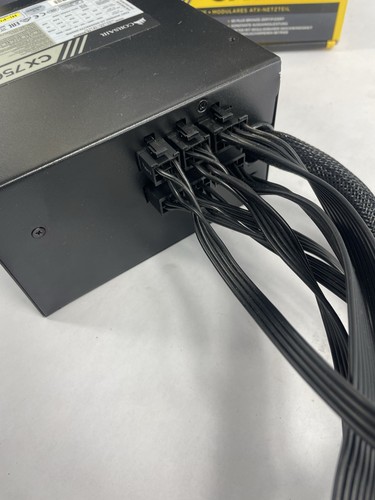 Corsair cx750m Power Supply CP-9020061-NA Open Box Modular Gaming PC 750W ATX - Afbeelding 9 van 10