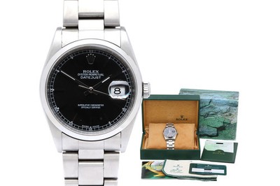 Rolex Datejust 16200 36mm Stainless Steel Watch w/ Box & Papers (2004)