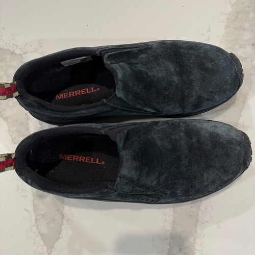 Zoccoli Merrell Jungle Moc scamosciati slip-on donna 8 neri scarpa Gorpcore casual escursionismo - Foto 5 di 8
