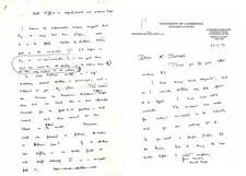 NOBEL PRIZE 1977 PHYSICIST Nevill Francis Mott autograph, handwritten scientific