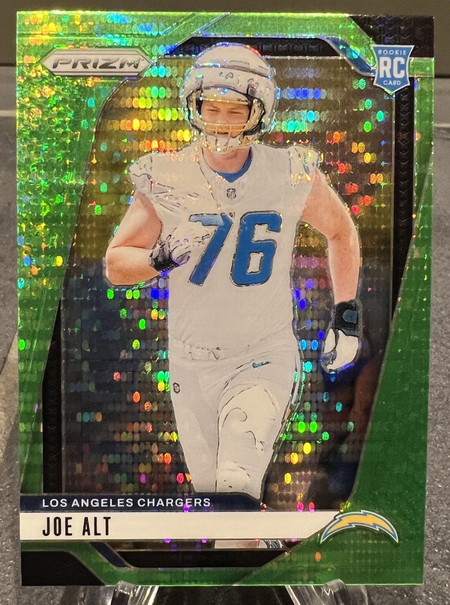 2024 Panini Prizm Joe Alt #353 Neon Green Pulsar Prizm (RC) Rookie