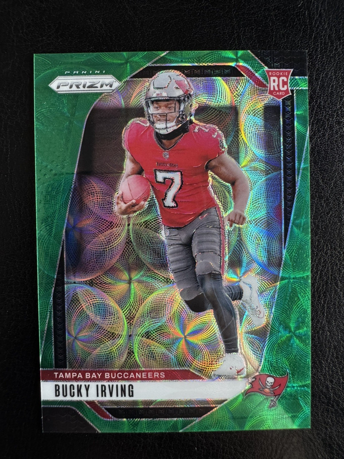 2024 Panini Prizm Bucky Irving #316 Green Scope Prizm /75 RC