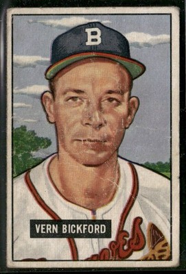 1951 Bowman #42 Vern Bickford (low grade)