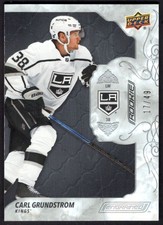 Carl Grundstrom 2019-20 Upper Deck Engrained Ebony RC #78 17/49 Los Angeles