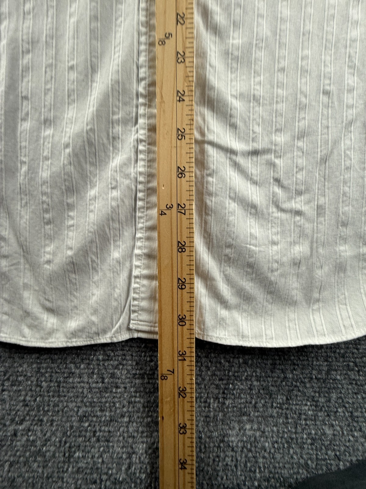 Faconnable Cotton Large Button-Down Striped White… - image 5