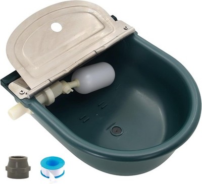 Automatic 1.2 Gallon Water Trough Cow Cattle Horse Water Bowls W/ Float
