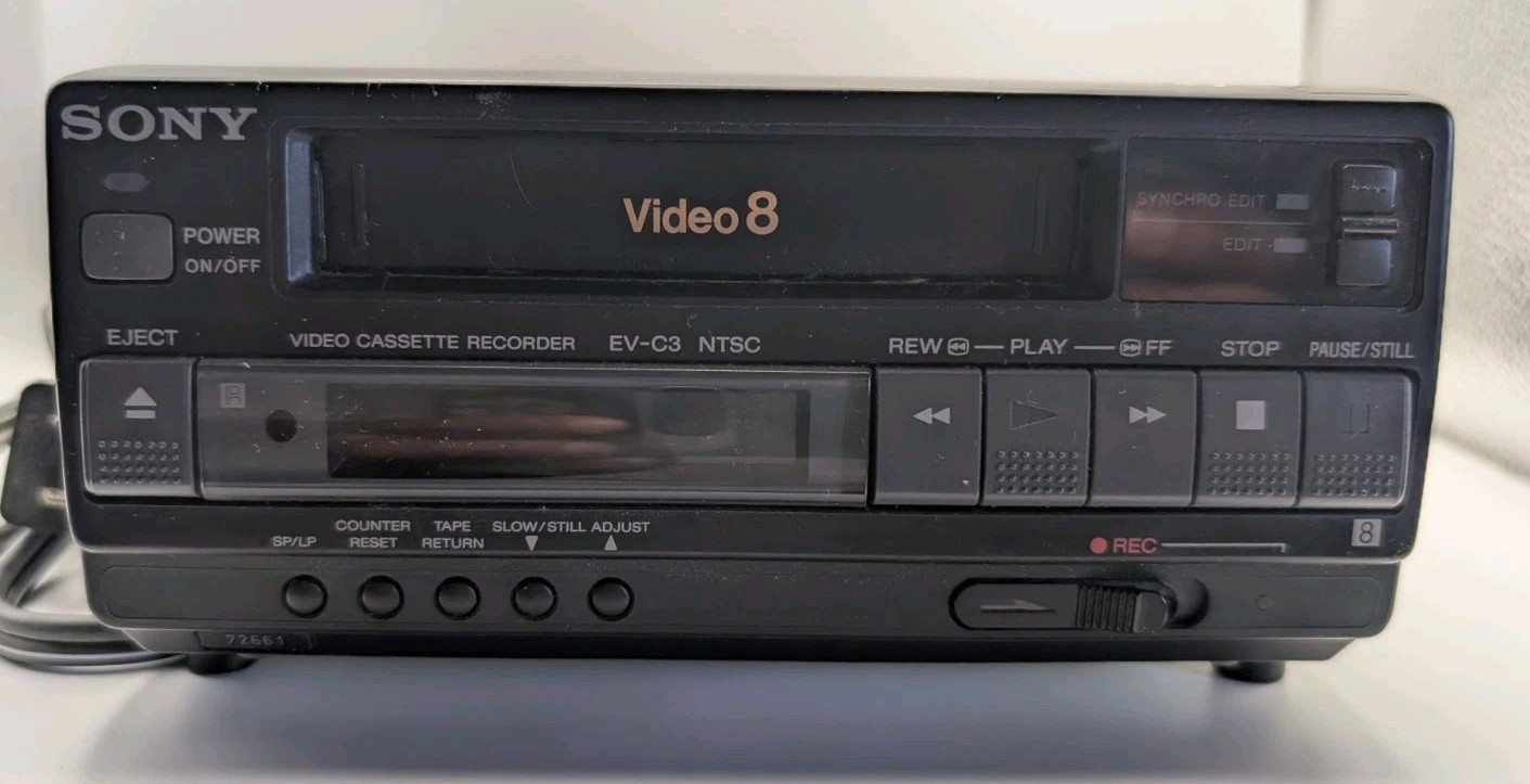 Vintage Sony EV-C3 Video Cassette Recorder Video 8 [Parts]