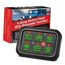 6 Gang Switch Panel Automatic Dimmable, Universal Electronic Relay System