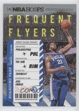 2020-21 Panini NBA Hoops Frequent Flyers Winter Joel Embiid #15 0fn0