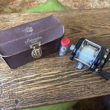 Vintage ABU Ambassadeur 5000C Reel Sweden Early Serial w/ Leather Case