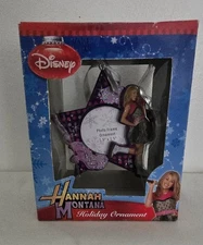 Disney Channel Hannah Montana Purple Picture Frame Christmas Tree Ornament New