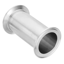 2 1/4 in OD Tri Clamps Tube, Spool Tube with 3 in Clamp Ends,100mm/3.94in