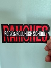 Parche de hierro The Ramones blanco rojo negro bordado punk rock