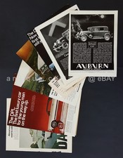 LOT 1929-66 vintage 8pc DATSUN MAGAZINE ADS automobile car AMERICAN MOTOR AUBURN