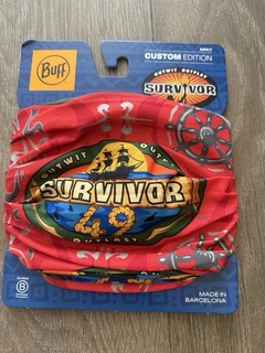 Survivor Season 49 Buff Red Uli Tribe Brand New Never Opened. Rizo and Savannah