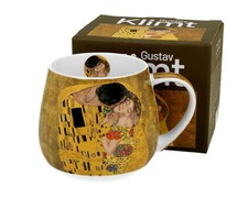 Becher Klimt Der Kuss 430 ml Porzellan Fass B...