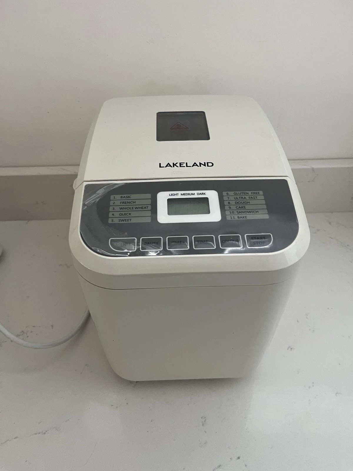 Lakeland 16147 • Compact 11 Setting BreadMaker • White • Tested With Accessories