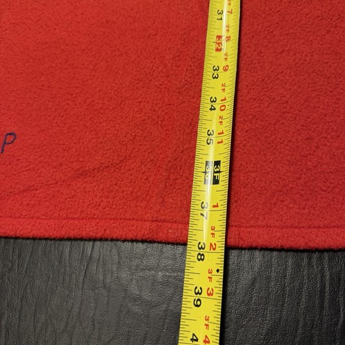 RARE 1999 Couverture rouge Baby Gap avec ours en peluche marron polaire brodée 28x38 po - Photo 19/19