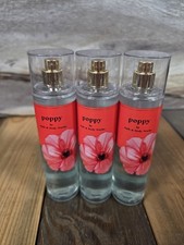 3PK Bath  Body Works Poppy Fragrance Mist Body Spray 8oz