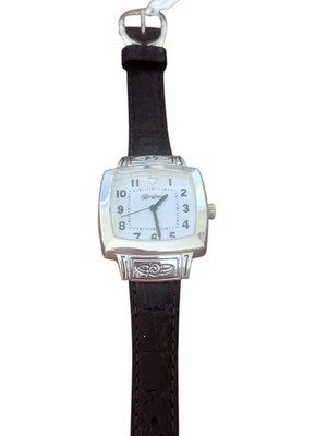 Brighton Orchard Watch- square face- dark brown leather band  display picture 2