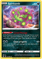 Spiritomb 117/196 Rare Lost Origin | READ DESCRIPTION