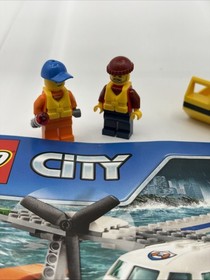 LEGO City Coast Guard Sea 60164 Rescue Plane Missing Small Boat