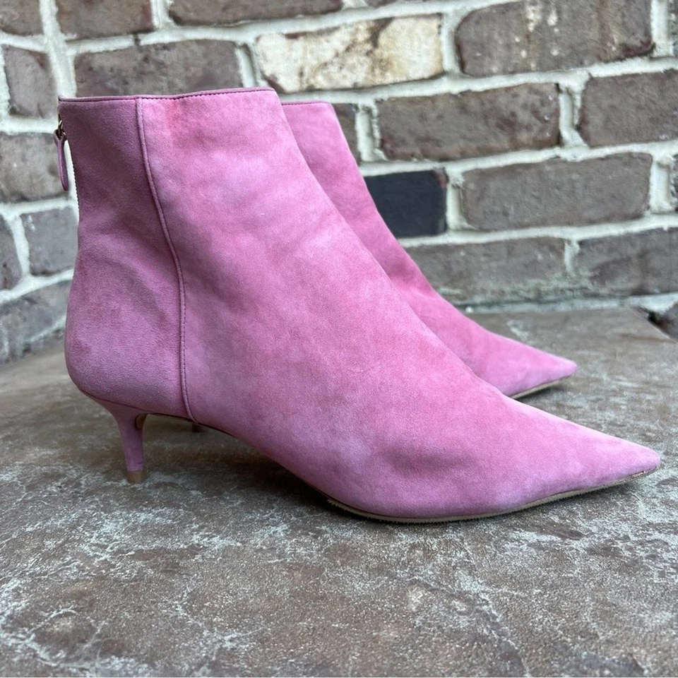 Botín Alexandre Birman Rosa Gamuza Talla 41 Foto 2 de 4