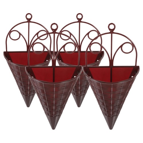 4 Pcs Rattan Wall Hanging Flower Basket Planter Decorative Baskets for - 第 11/12 張圖片