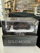 NISSAN 350Z ROCKET BUNNY MATT BLACK 1/64 DIECAST CAR BY SOLO MODEL