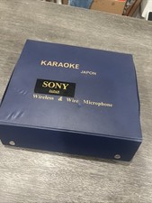 karaoke japon sony japan wireless  wire microphone whm-308 vtg rare unique