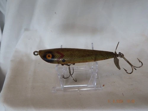 Vtg 1950's Original Dalton Special-St Pete Fl-Wooden Top Water Fishing Lure-B857