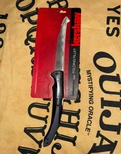 Kershaw Fillet Folding Knife 6.25" Stainless Steel Blade Black - 1258XmNEW IN PK