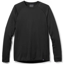 Patagonia Men's Capilene Midweight Crew Baselayer Top Black Size L NEW