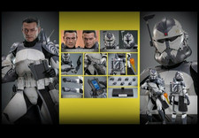 Hot Toys Star Wars Clone Wars TMS141 CLONE COMMANDER WOLFFE  2026  1 6 BRAND NEW