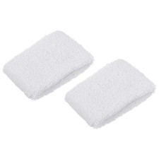 Sports Wristbands 8x5cm, 2 Pack Cotton Terry Cloth Absorbent Sweatband for Te...