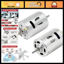 2 Pcs 12V DC Fan Motor for RV Ventilation, Compatible with Vent Fans, Quiet Oper