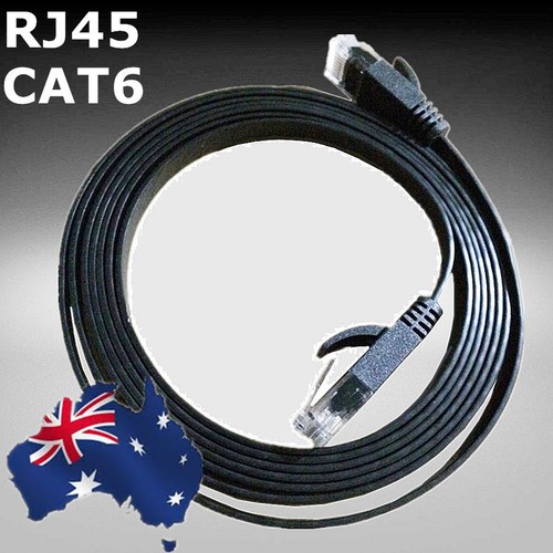 Black White Flat Network Cable RJ45 LAN Ethernet Cat6 10m 15m 20m 25m 30m ESIXW - Picture 10 of 11