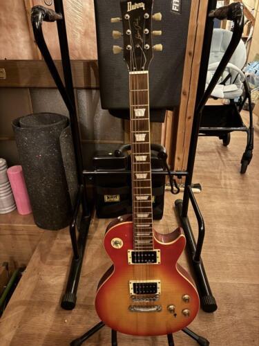 BURNY RLG-55S Les Paul type Sustainer Electric Guitar Used From Japan